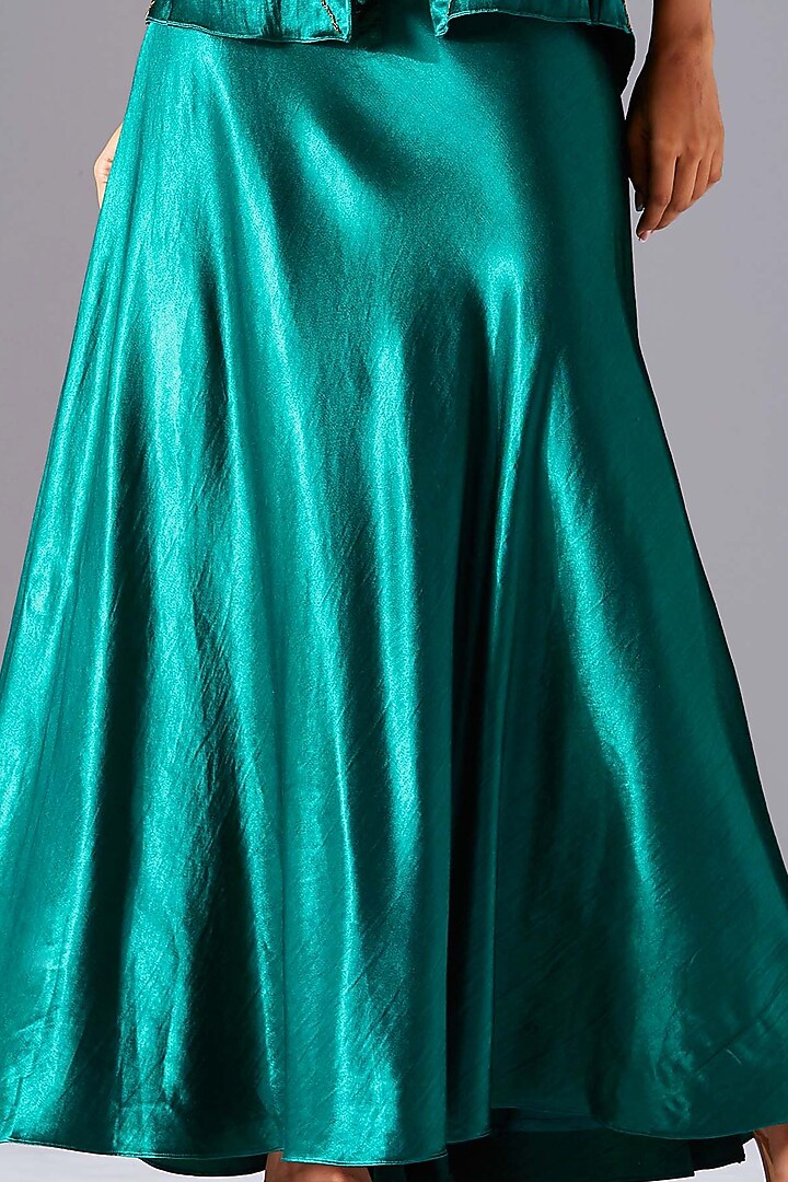 Emerald Green Skirt Set by A Humming Way at Pernia's Pop Up Shop