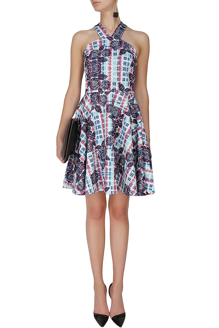 Violet tahiti halter neck dress available only at Pernia's Pop Up Shop.