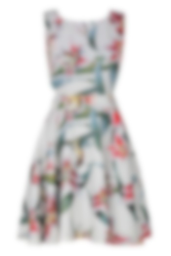 White isla bonita waist cutout dress by Ash Haute Couture