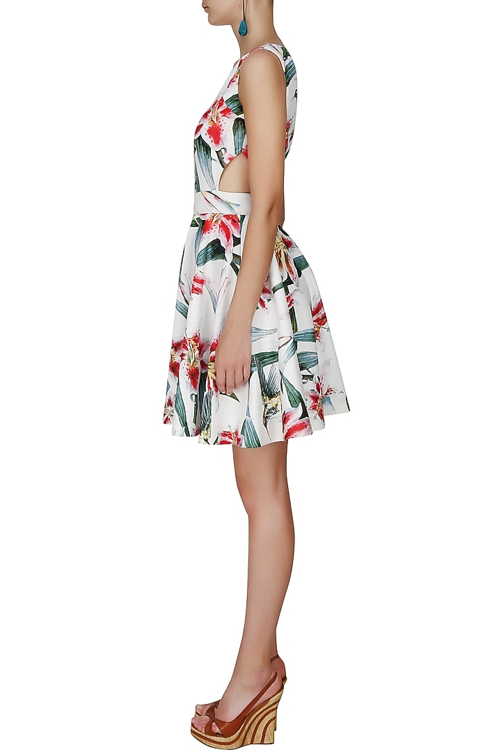 White isla bonita waist cutout dress available only at Pernia's Pop Up Shop.