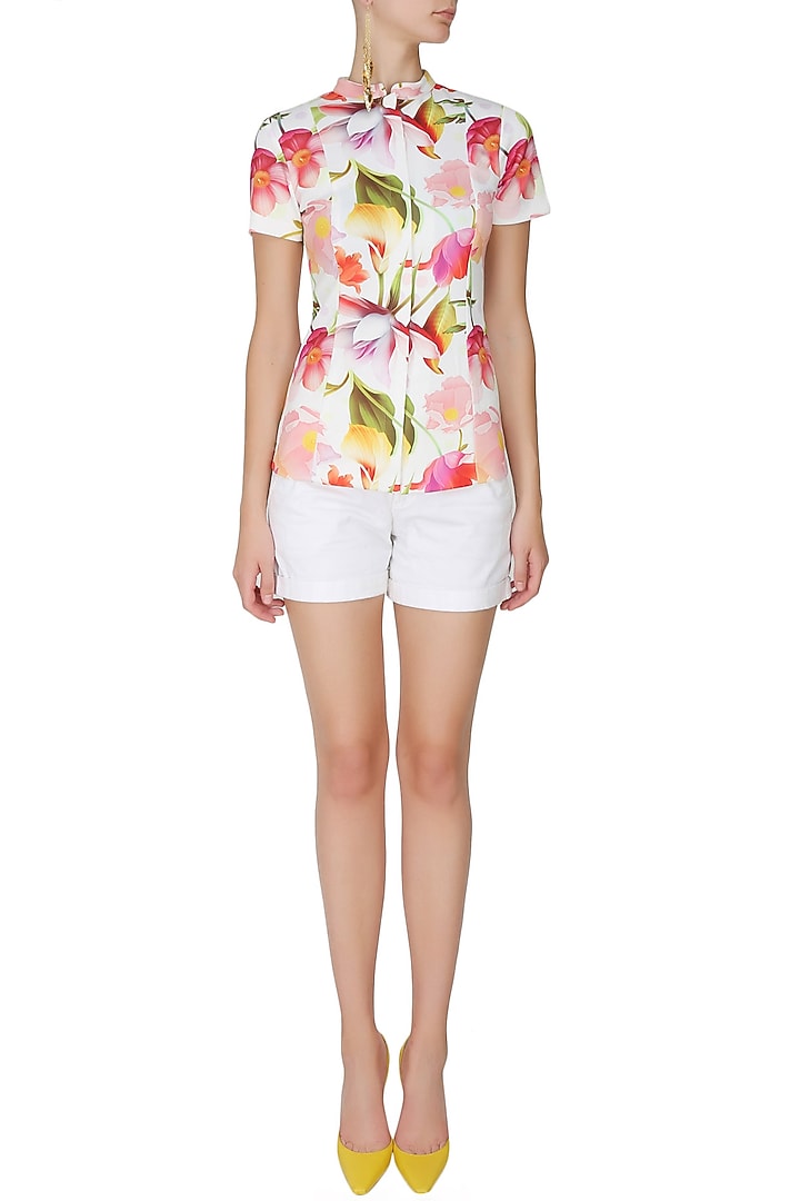 White hawaii zipper top available only at Pernia's Pop Up Shop.