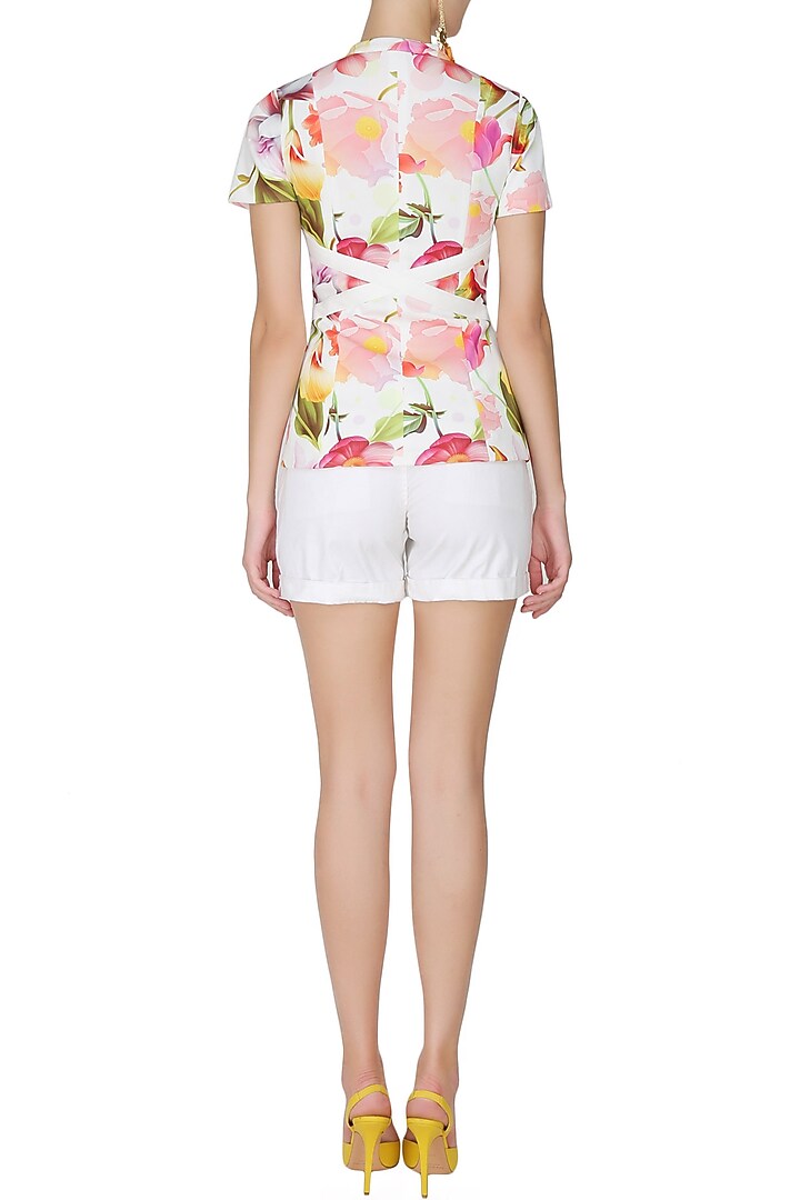 White hawaii zipper top available only at Pernia's Pop Up Shop.