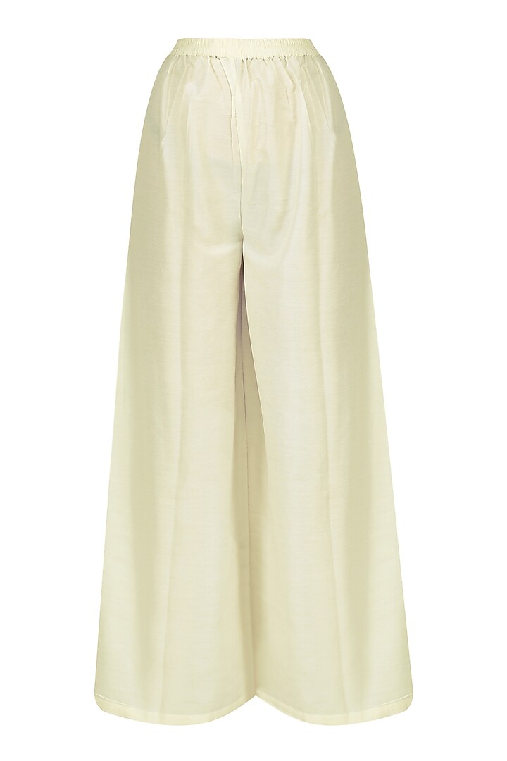 White floral embroidered tunic with palazzo pants set available only at Pernia's Pop Up Shop.