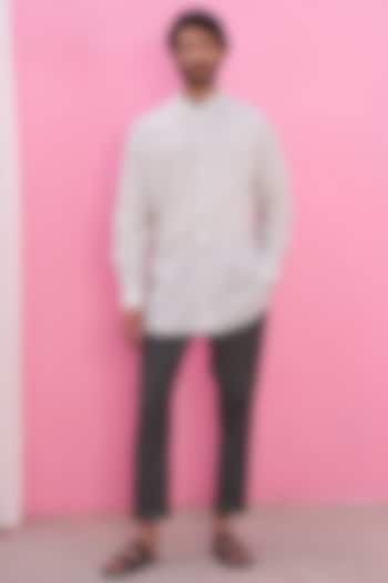 White Cotton Summer Shirt by ABHISHTI at Pernia's Pop Up Shop