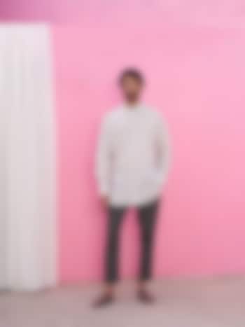 White Cotton Summer Shirt by ABHISHTI at Pernia's Pop Up Shop