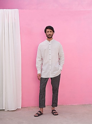 White Cotton Shirt by ABHISHTI