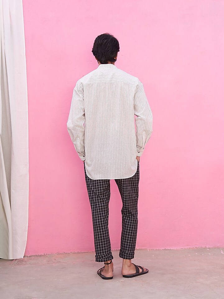 White Cotton Summer Shirt by ABHISHTI at Pernia's Pop Up Shop