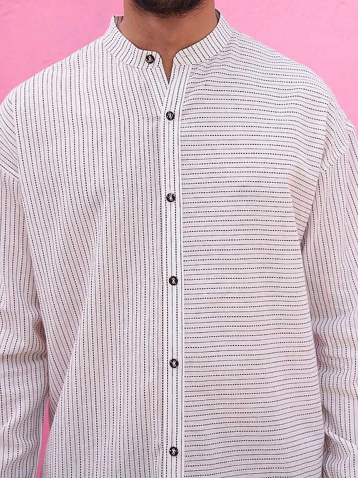 White Cotton Summer Shirt by ABHISHTI at Pernia's Pop Up Shop