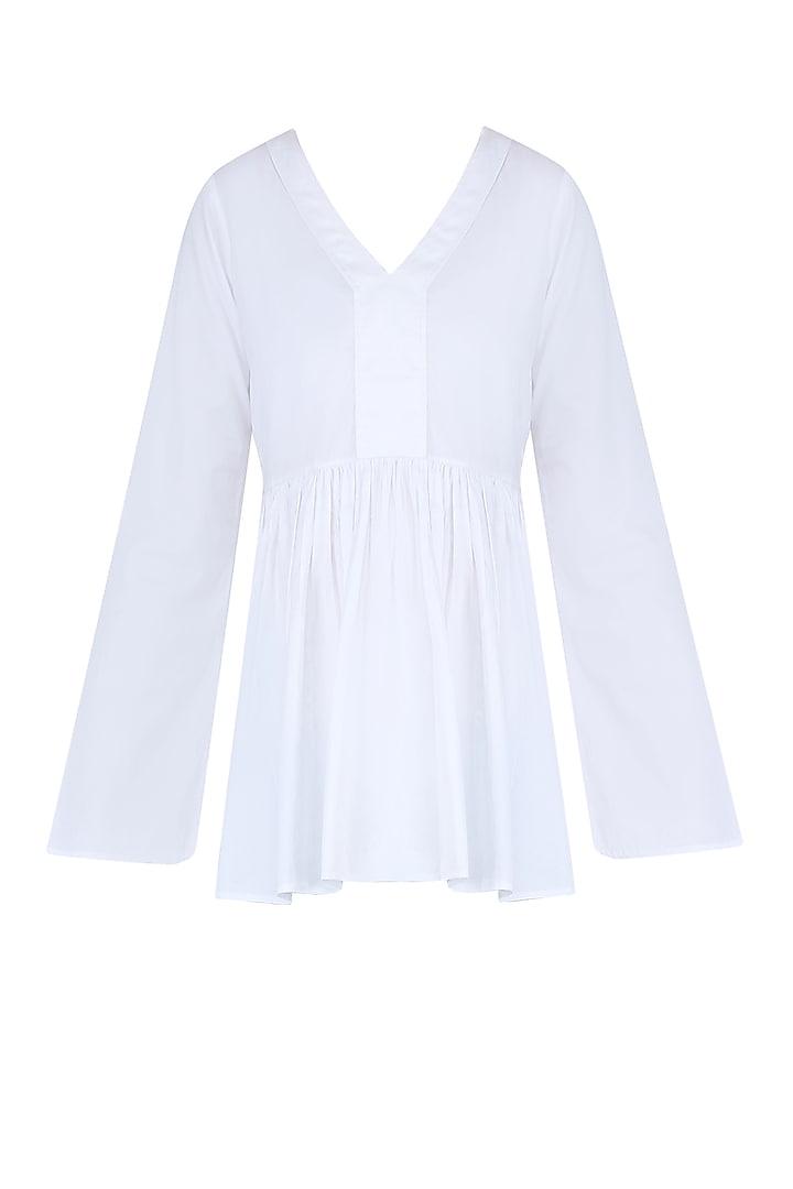 White bell sleeves flared top available only at Pernia's Pop Up Shop.