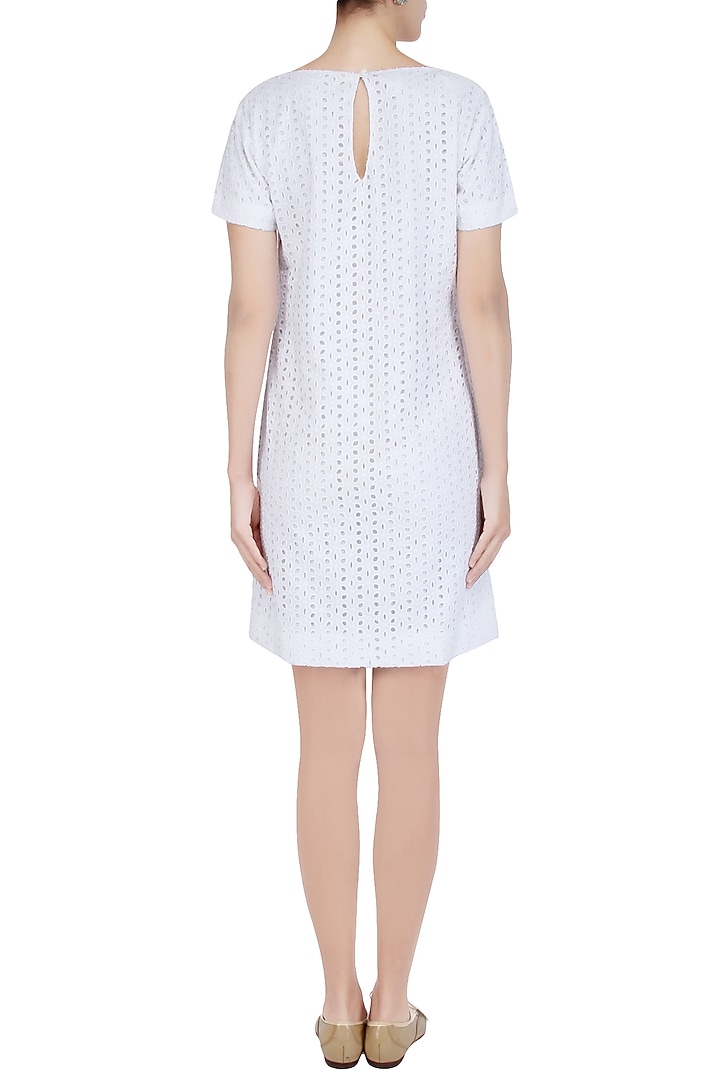 White high neck kate dress available only at Pernia's Pop Up Shop.