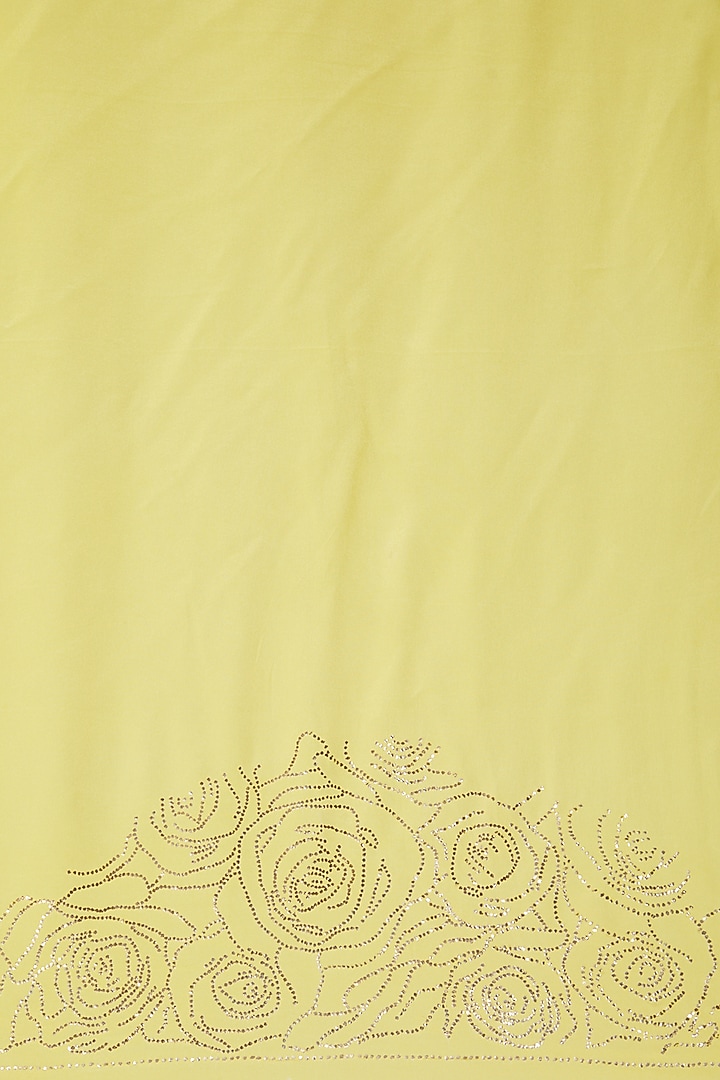 Yellow Embroidered Bridal Saree Set by Anshikaa Jain at Pernia's Pop Up Shop