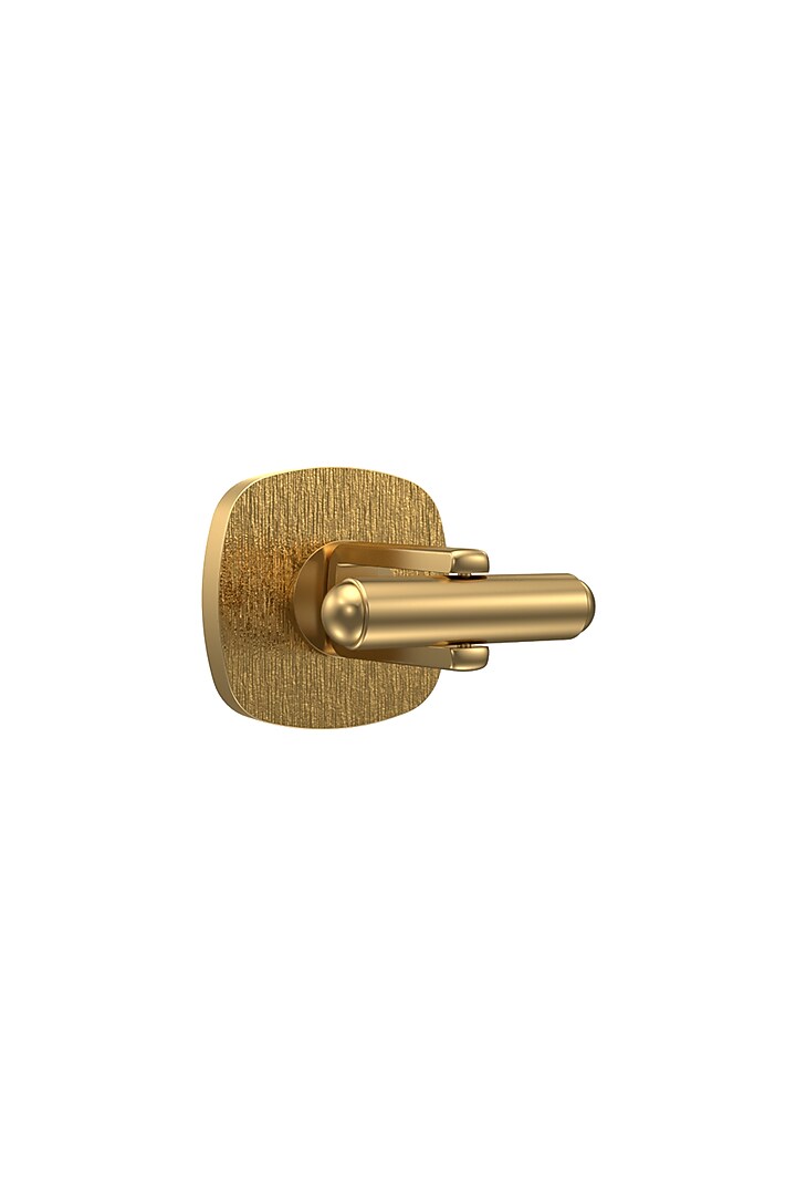 Gold Plated Green CZ Diamonds Handcrafted Enameled Cufflinks by AJAH at Pernia's Pop Up Shop