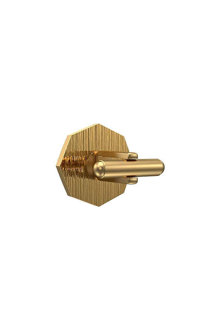 Gold Plated Red CZ Diamonds Handcrafted Enameled Cufflinks by AJAH at Pernia's Pop Up Shop