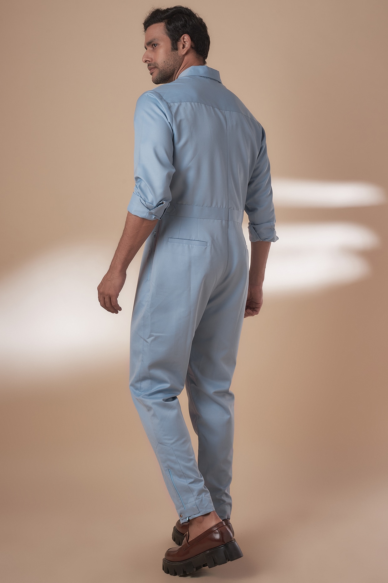 リムアーク Mannish jump suit 36 Rust Blended Suiting Jumpsuit by AJAY KMR at Pernia's Pop Up Shop 2026