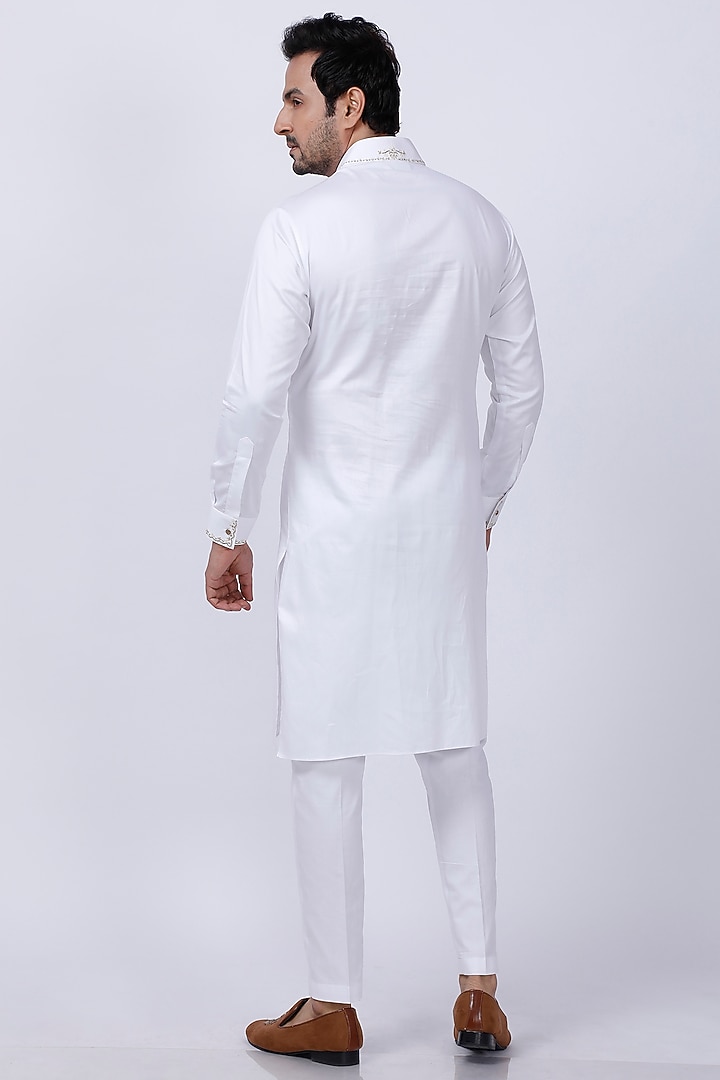Pista Green Velvet Zardosi Embroidered Wedding Sherwani Set by AJAY KMR at Pernia's Pop Up Shop