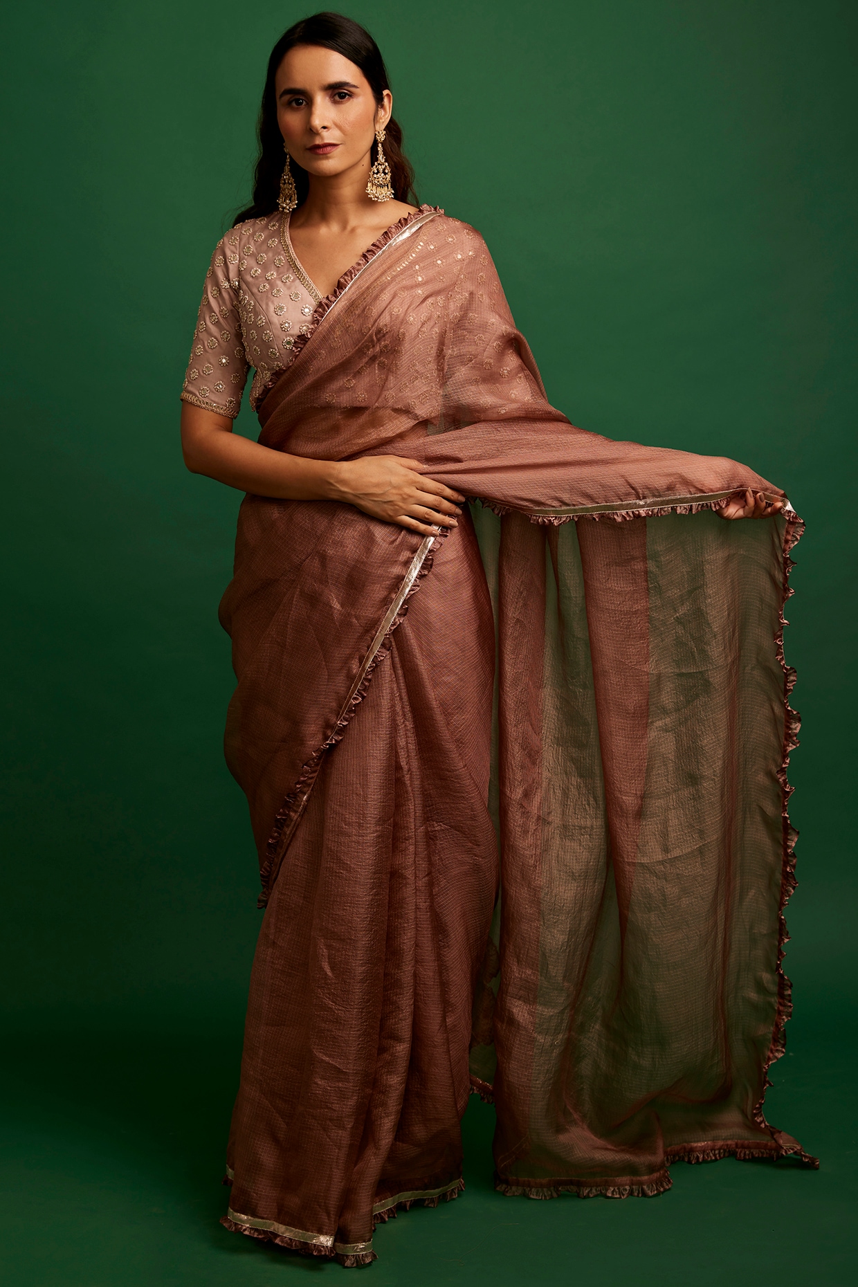 Fashion bee BOUTIQUE velvet nauvari saree | Nauvari saree, Saree, Velvet