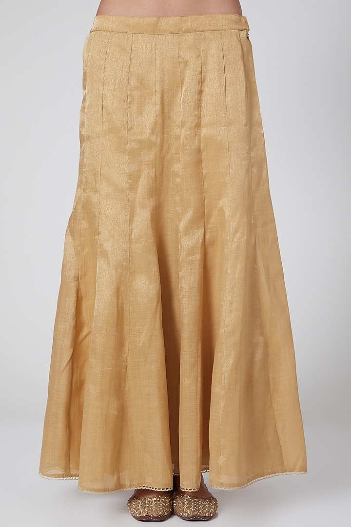 Yellow Zardosi Embroidered Wedding Lehenga Set by Anjali Jain at Pernia's Pop Up Shop