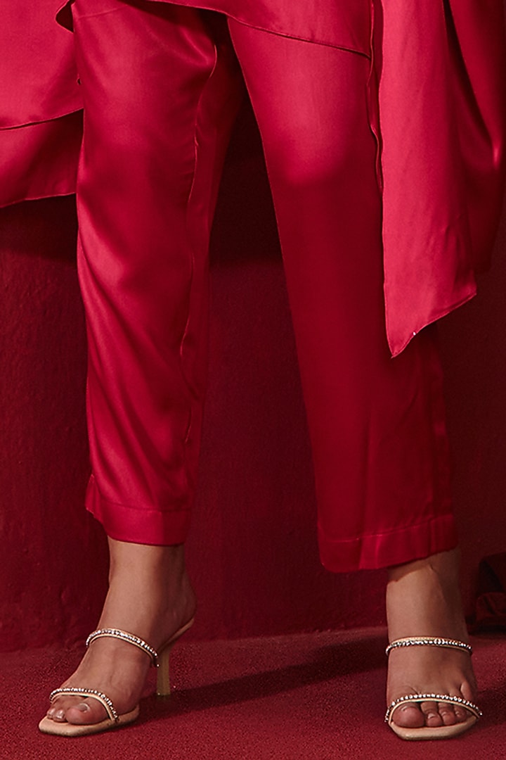Rani Modal Silk Pant Set by Ajiesh Oberoi at Pernia's Pop Up Shop