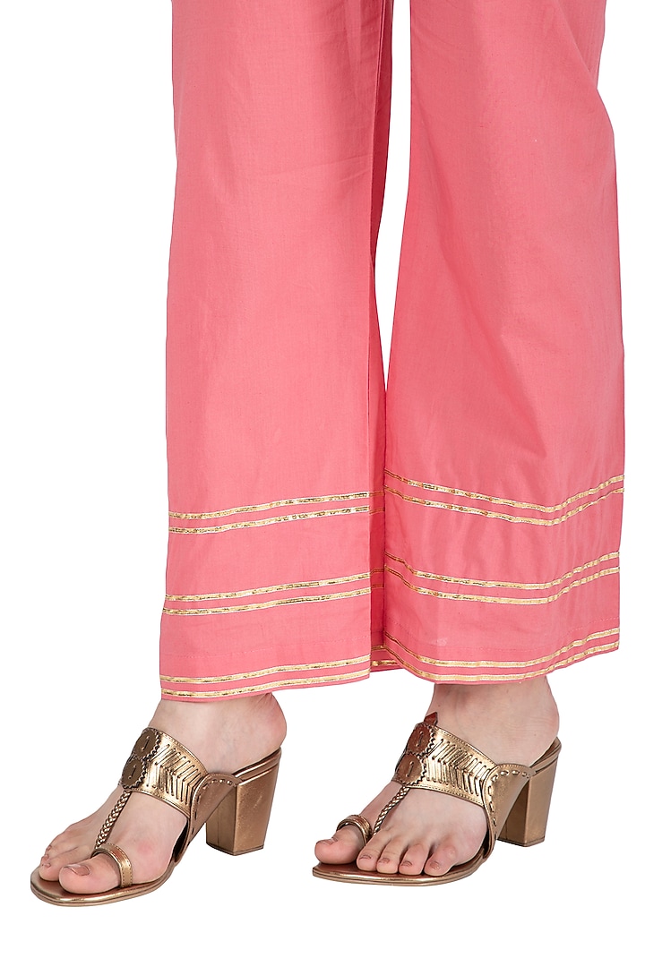 Copper Metallic Block Heels by Aprajita Toor at Pernia's Pop Up Shop