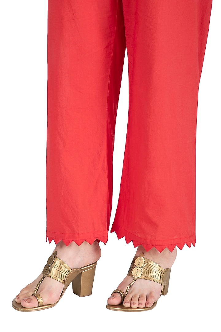 Dull Gold Handcrafted Block Heels by Aprajita Toor at Pernia's Pop Up Shop