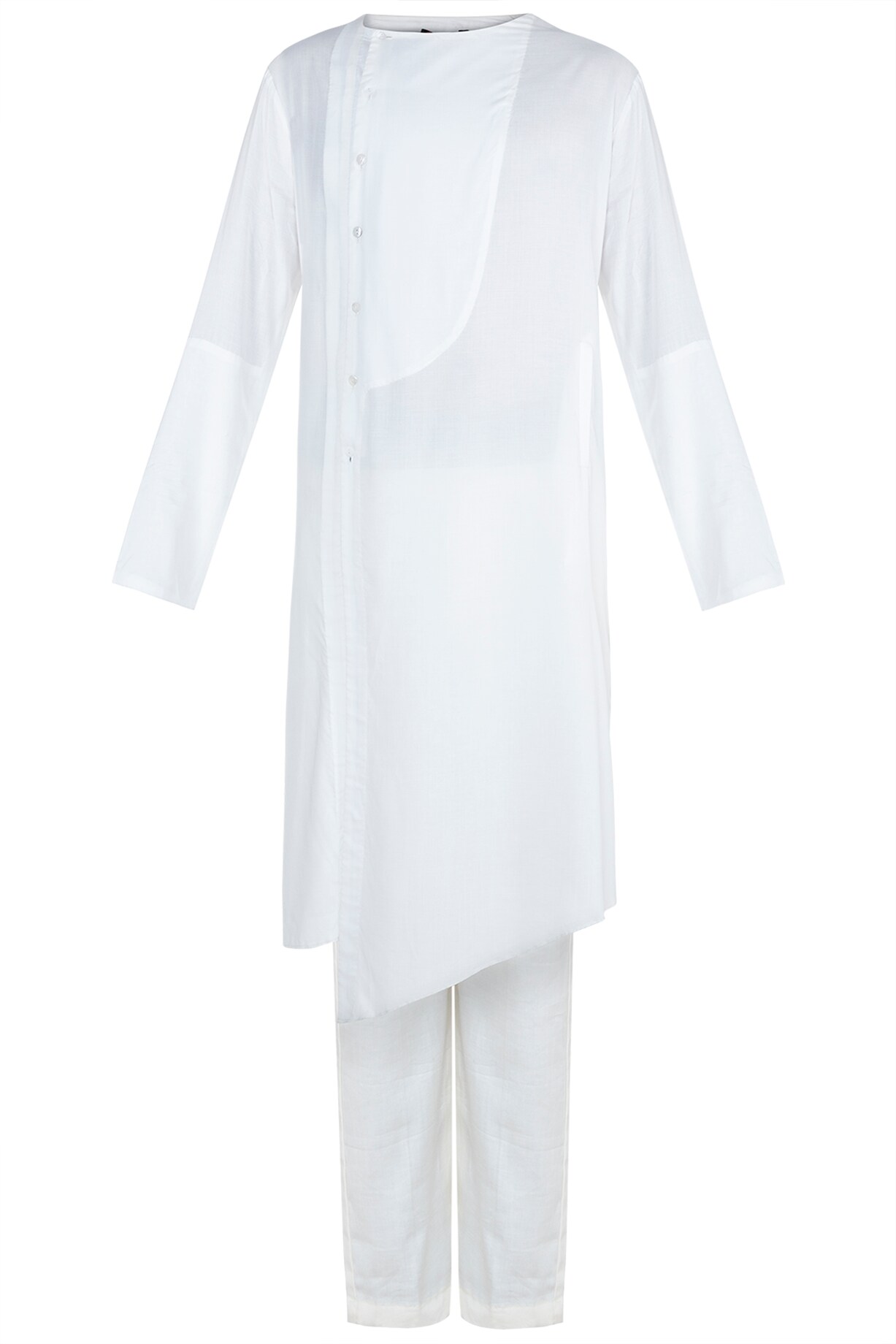 White Kurta Cotton Trouser