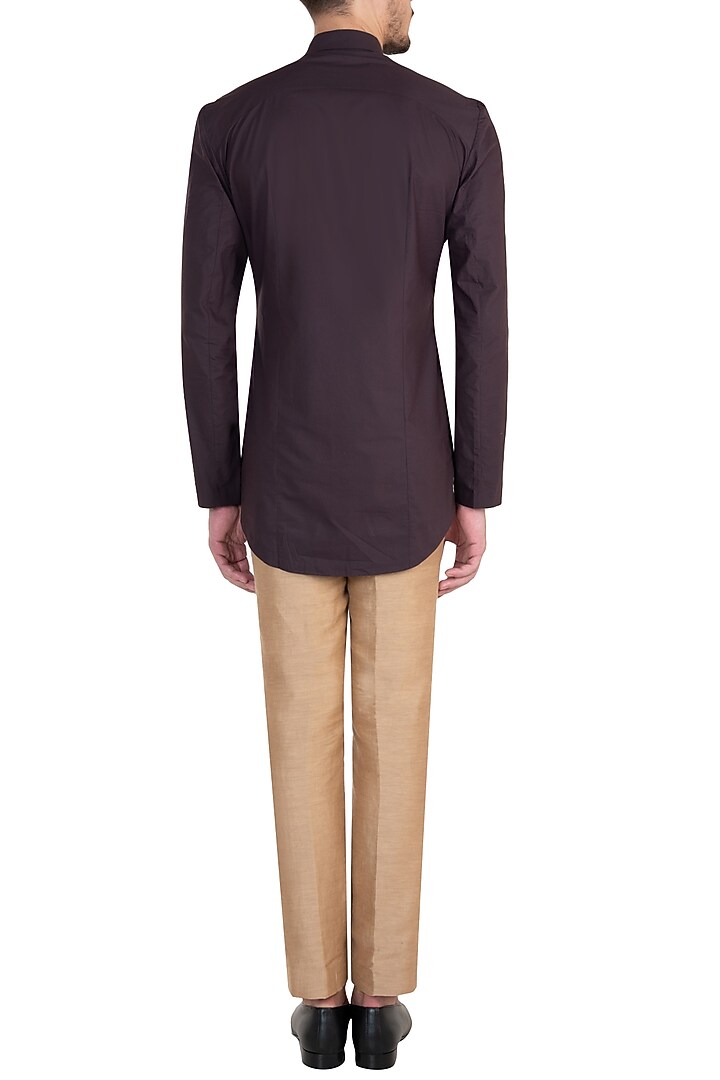 Marsala asymmetrical shirt available only at Pernia's Pop Up Shop.