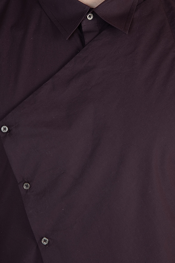 Marsala asymmetrical shirt available only at Pernia's Pop Up Shop.