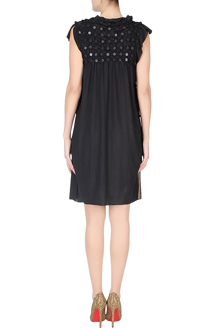 Black sequinned shift dress available only at Pernia's Pop Up Shop.