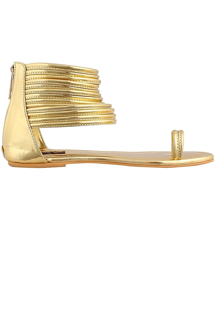 Gold ankle length gladiator available only at Pernia's Pop Up Shop.