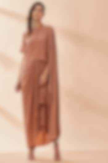 Faded Rose Pink Loop Summer Dress by Aakaar at Pernia's Pop Up Shop