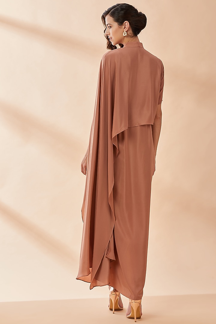 Faded Rose Pink Loop Summer Dress by Aakaar at Pernia's Pop Up Shop