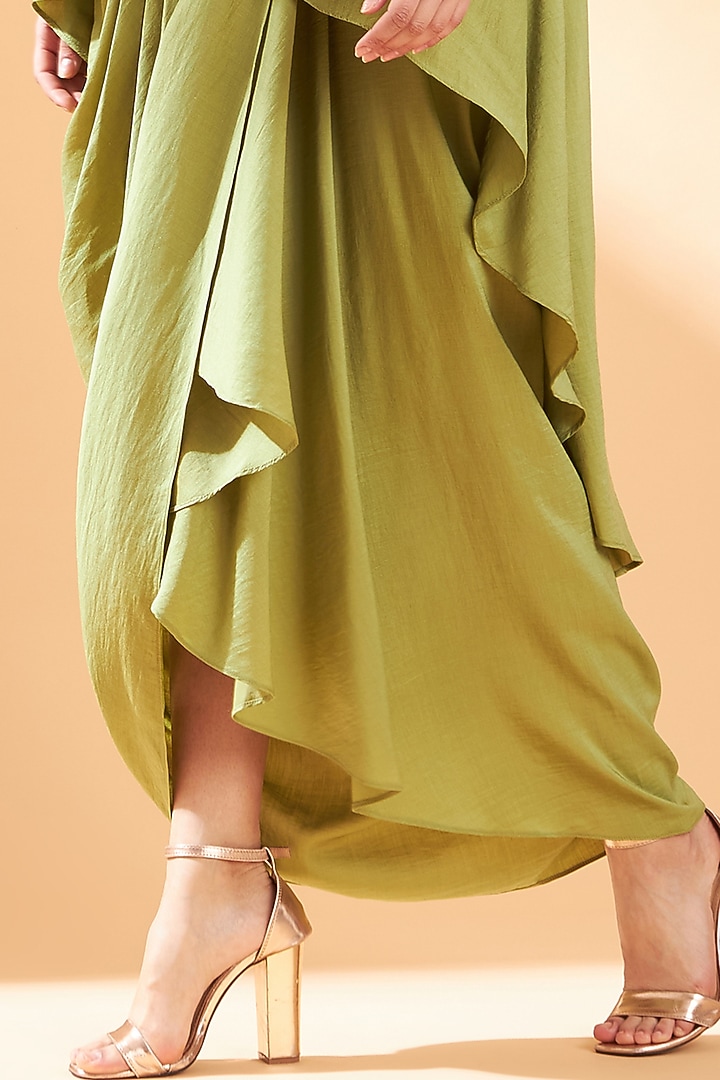 Lime Green Embroidered Co-Ord Set by Aakaar at Pernia's Pop Up Shop