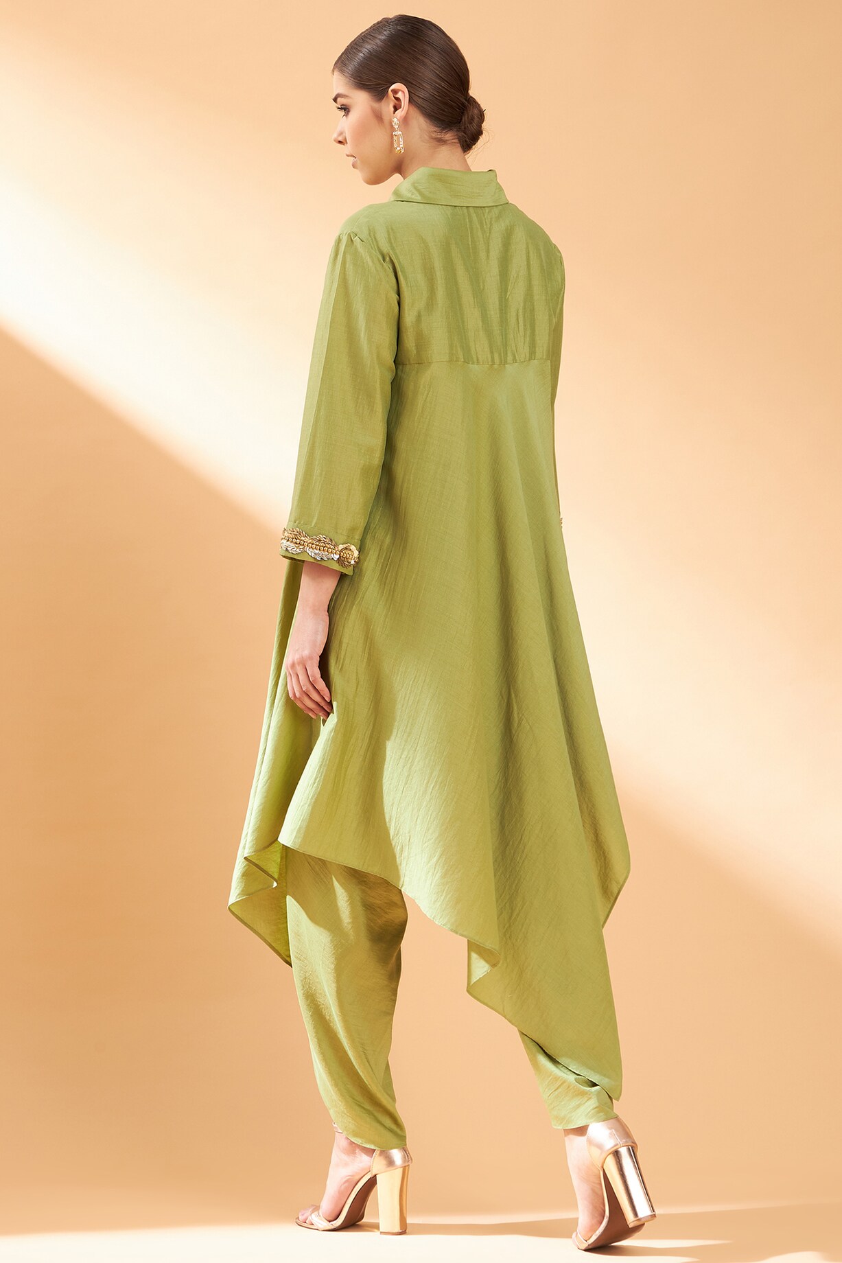 AAKAAR Embelished sleeves cord set main image 0