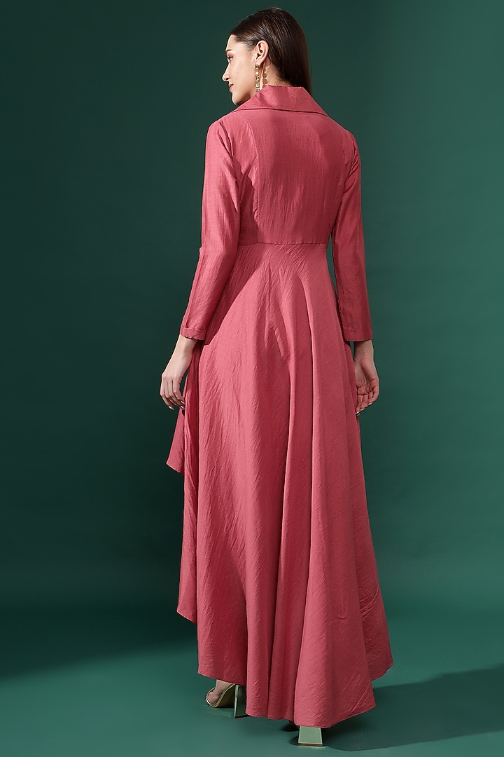 Pink Cotton Silk Embellished Co-Ord Set by Aakaar at Pernia's Pop Up Shop