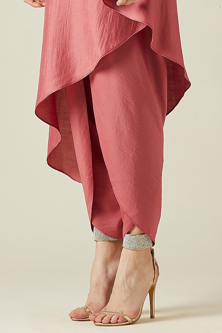 Pink Embellished Tunic Set by Aakar at Pernia's Pop Up Shop