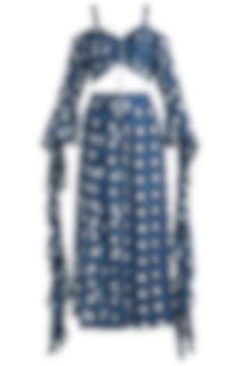 Indigo Blue Cotton Pant Set

 For Girls by Akashi- Kids