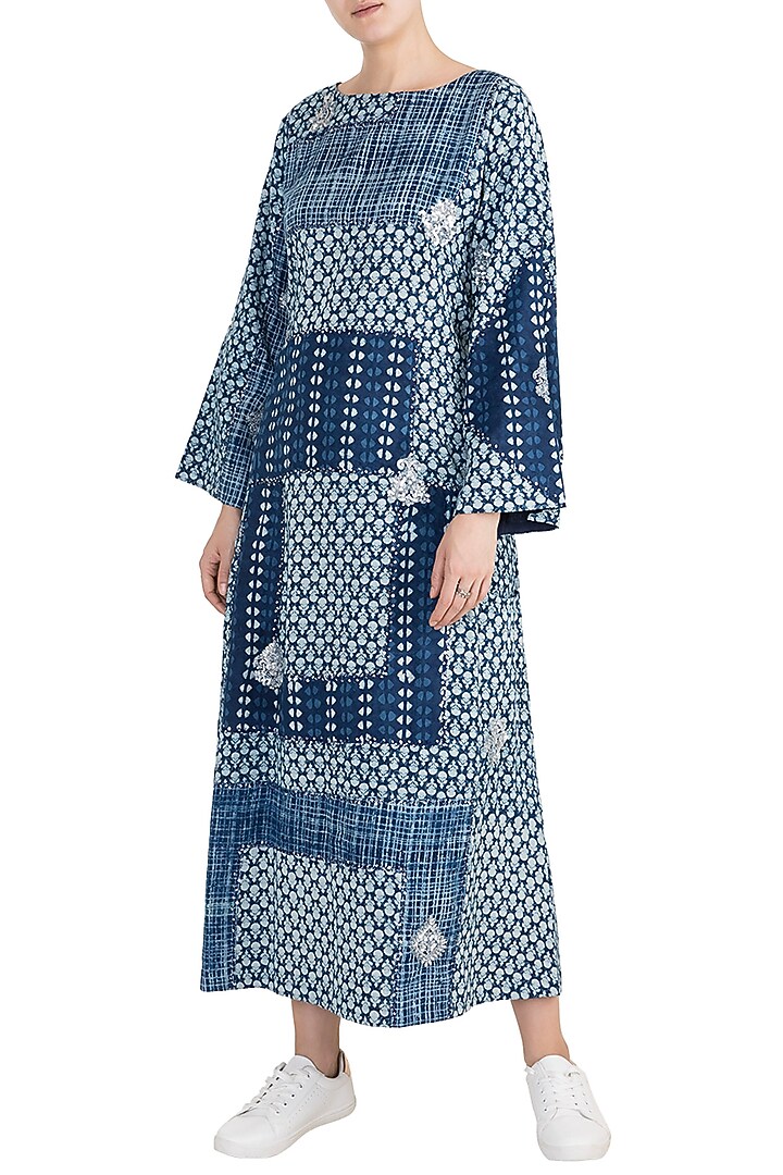 Indigo Blue Cotton Kaftan
For Girls by Akashi- Kids at Pernia's Pop Up Shop
