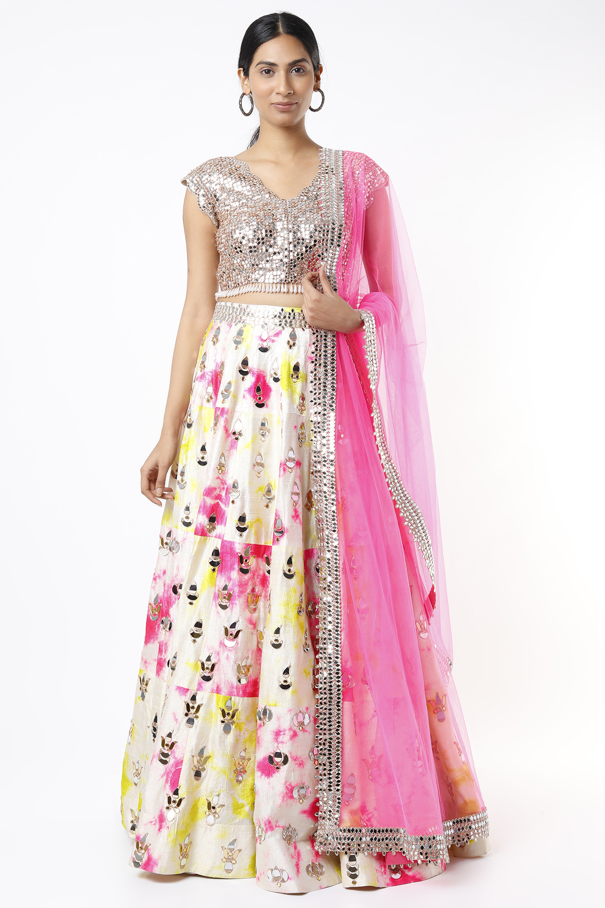 Ivory Embellished Bridal lehenga for 22 Lehenga Set by Akanksha Gajria at Pernia's Pop Up Shop