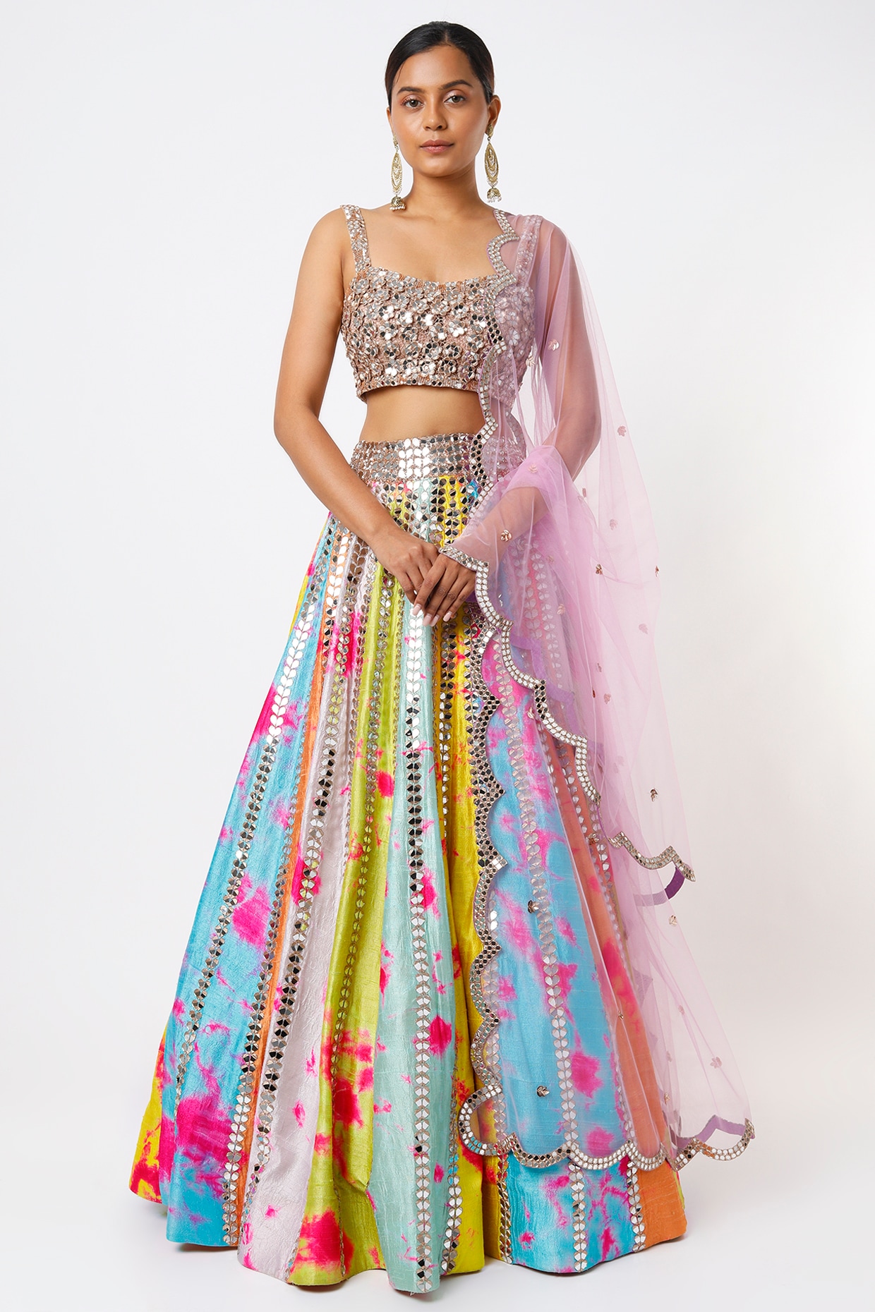 Buy Multi Colour Lehenga for Women Online from India's Luxury Designers 2024