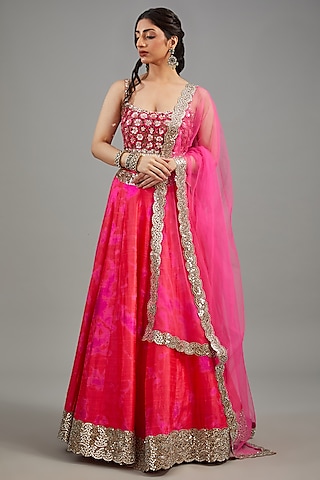 Buy Red Bridal Lehenga for Women Online from India's Luxury Designers 2024