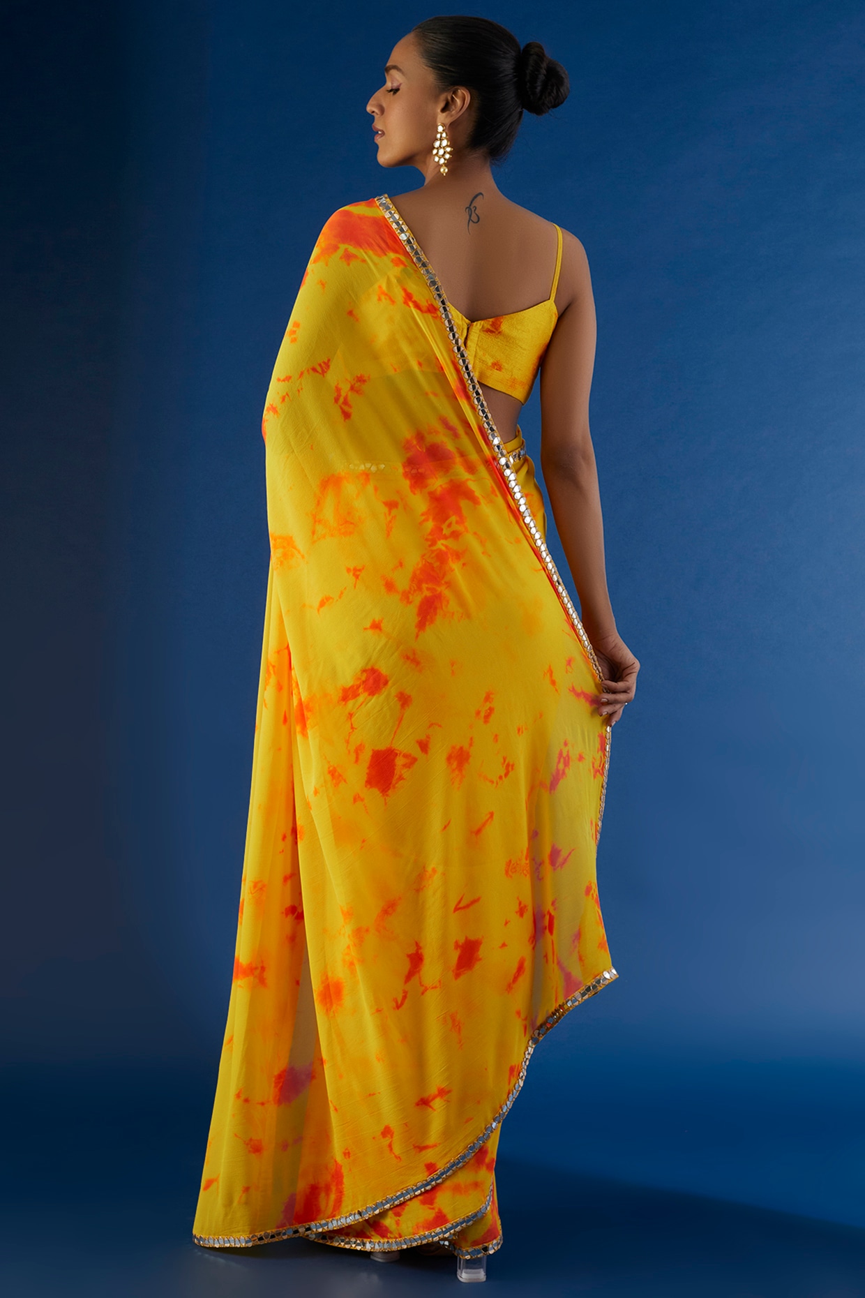 Update 73+ tie and dye georgette sarees