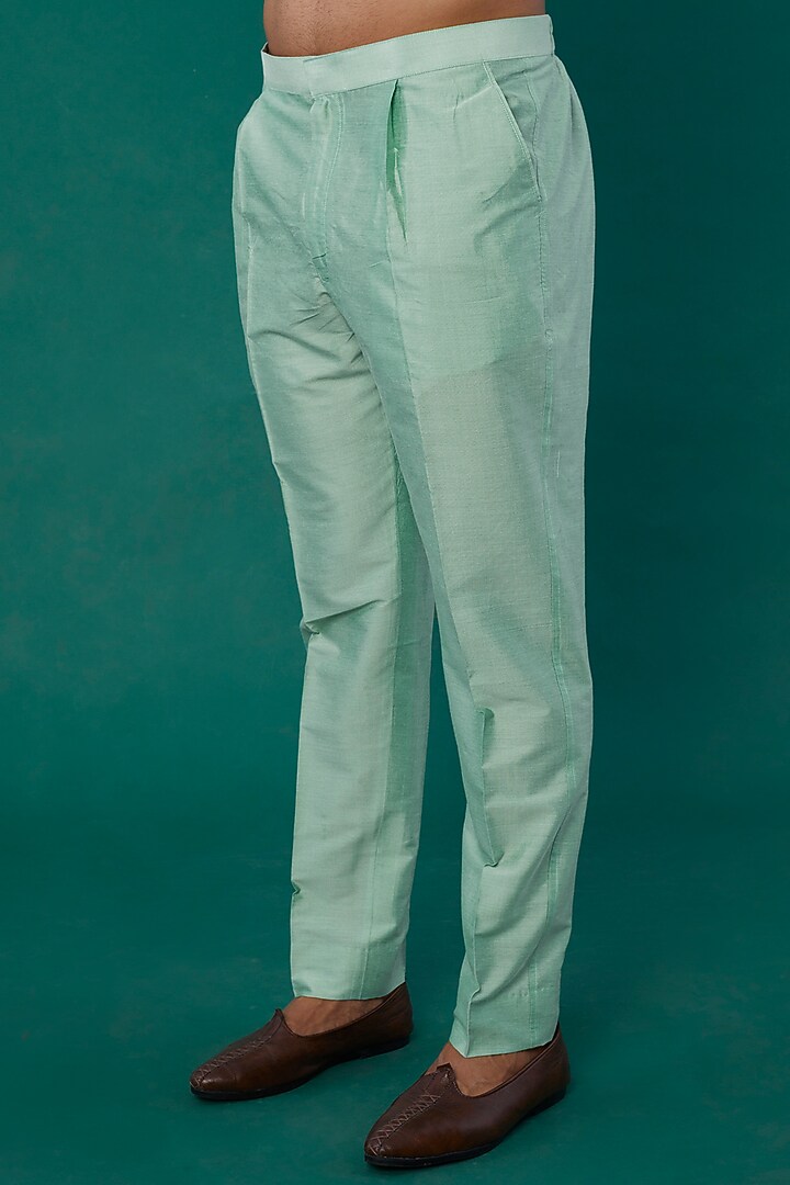 Light Blue Tie-Dye Kurta Set by Akanksha Gajria Men at Pernia's Pop Up Shop