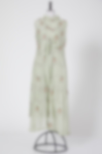 Mint Chanderi Jacket Set by Aksh at Pernia's Pop Up Shop