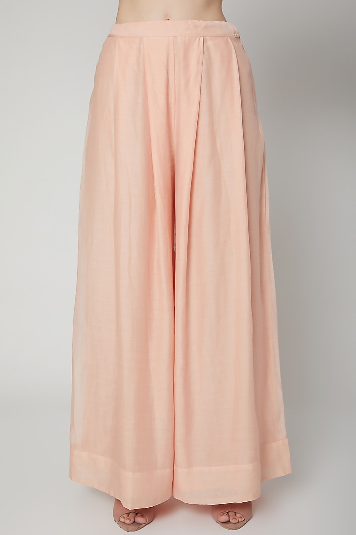 Blush Pink Embroidered Jacket Set by Aksh at Pernia's Pop Up Shop