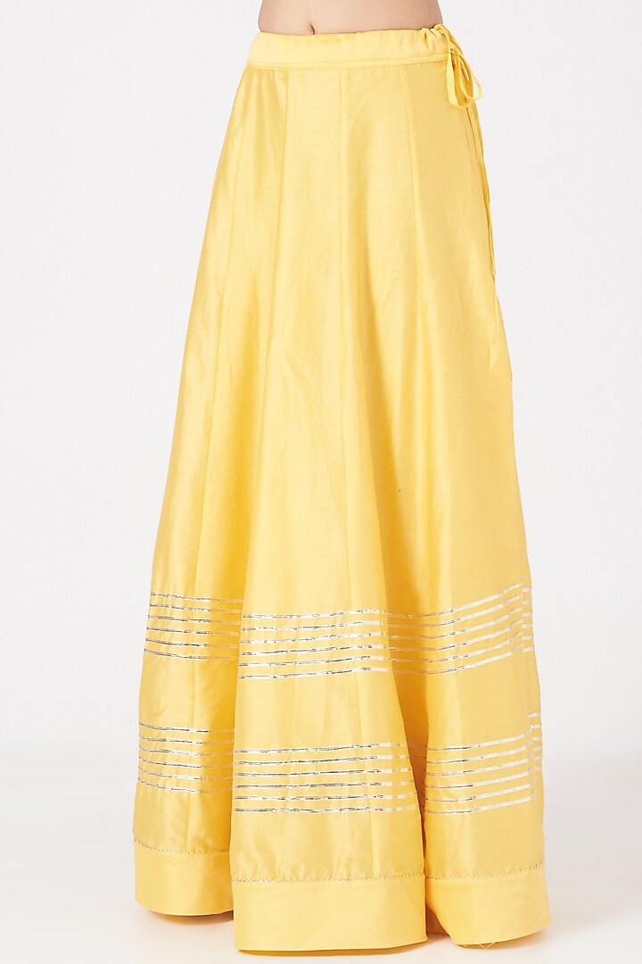 Yellow Embroidered Kurta Set by Aksh at Pernia's Pop Up Shop