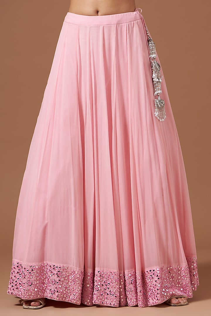 Lilac Chanderi Embroidered Kurta Set by AKSHAT JAIN at Pernia's Pop Up Shop