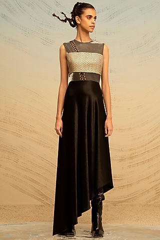 Black Angular Dress by AKHL