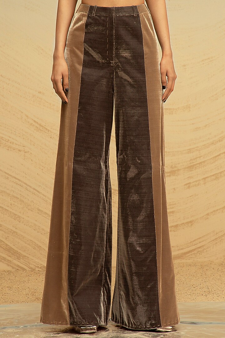 Silver & Gold Lurex Tulle Pants by Akhl at Pernia's Pop Up Shop