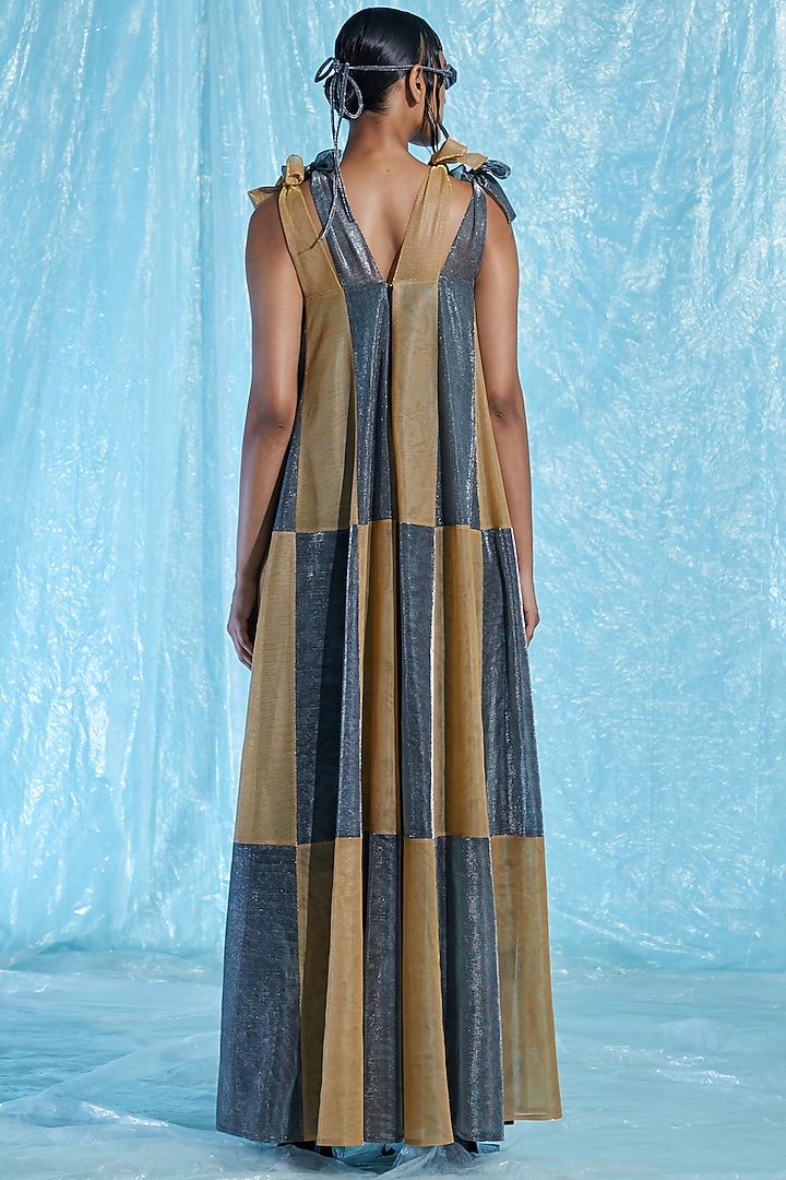 Multi-Colored Lurex Cocktail Dress by Akhl at Pernia's Pop Up Shop