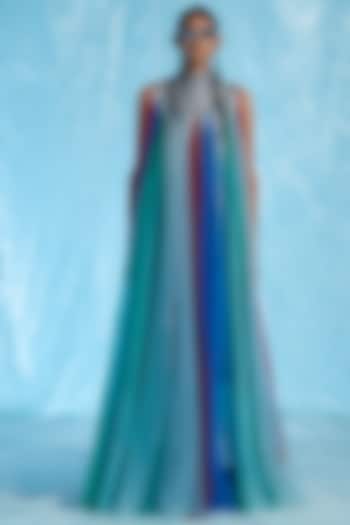 Multi-Colored Tulle Kaftan by Akhl